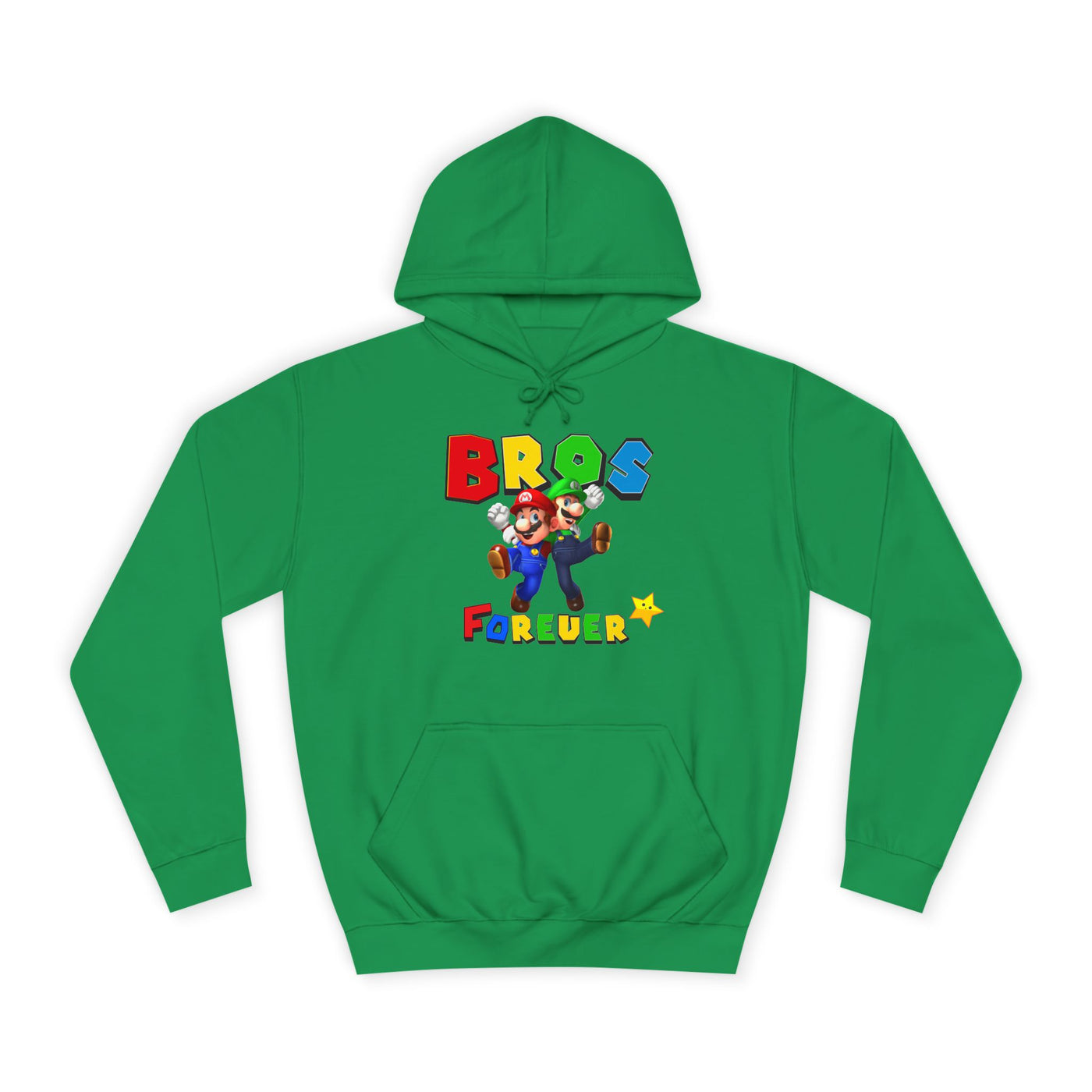 Super Bros College Hoodie, Unisex Gaming Hoodie