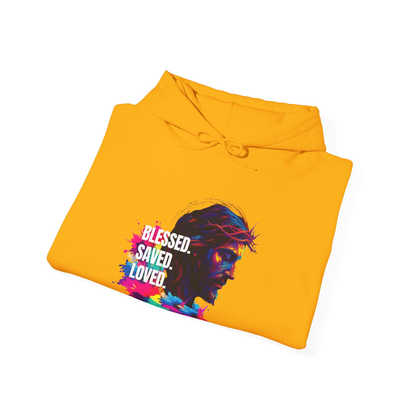 Jesus bunt - Blessed- saved- loved