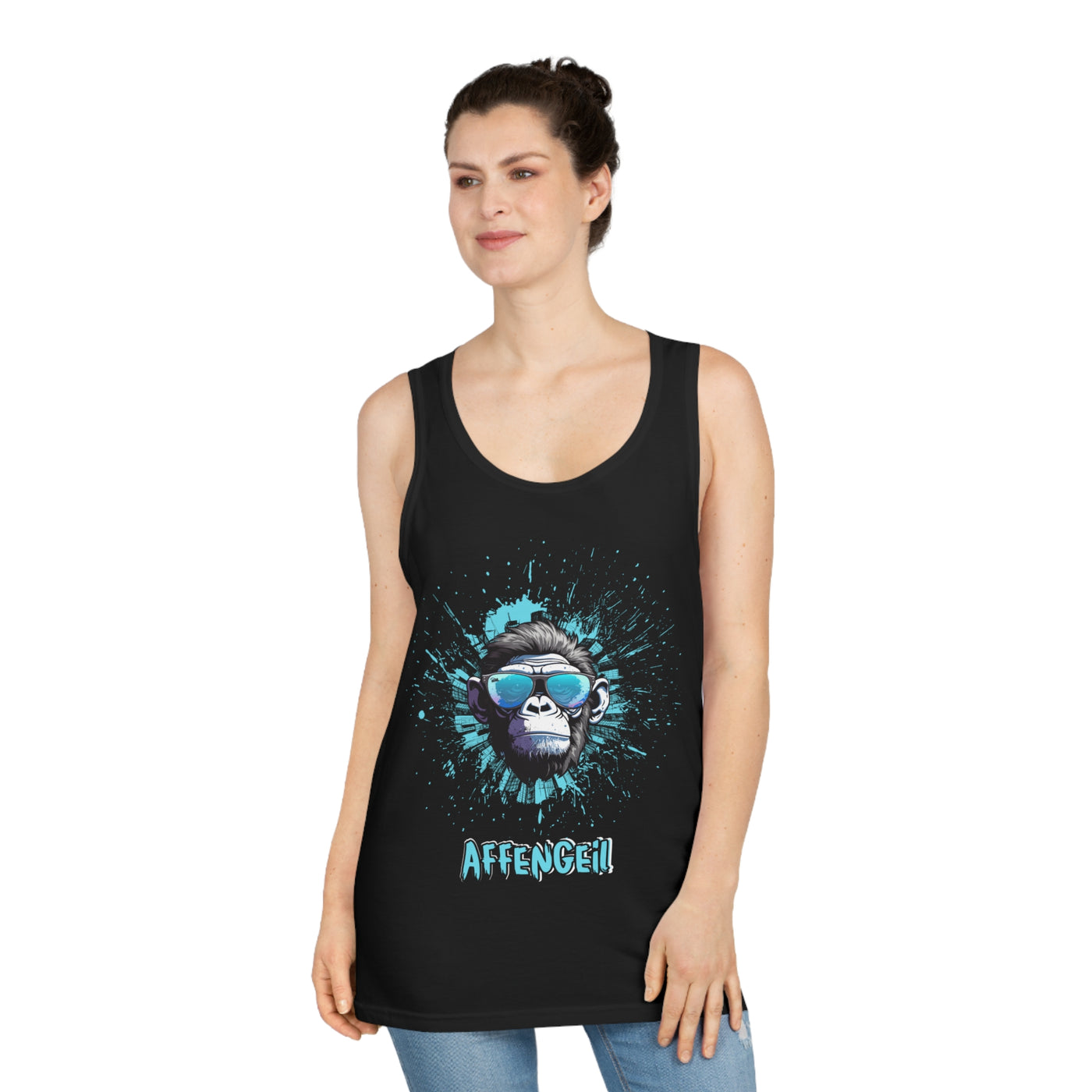 "Affengeil" Gorilla Graphic Unisex Jersey Tank - Perfect for Summer Adventures