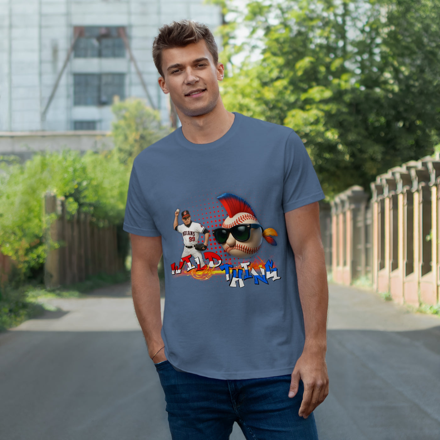 Charlie Sheen Wild Thing  - Baseball Fan T-Shirt