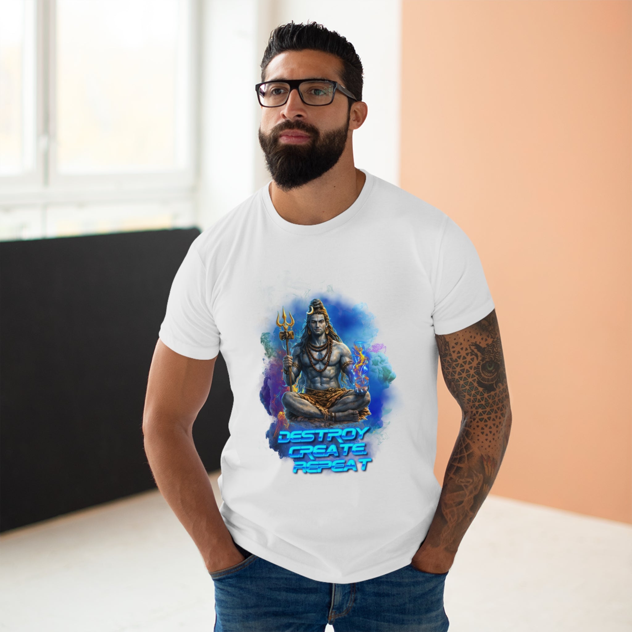 Shiva 'Destroy, Create, Repeat' Graphic T-Shirt