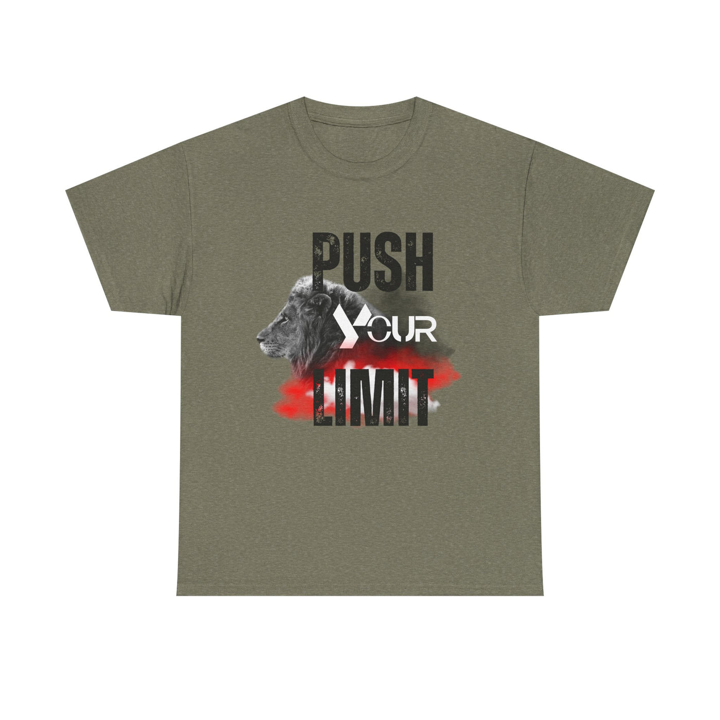 Motivational Unisex Heavy Cotton Tee - "Push Your Limit"