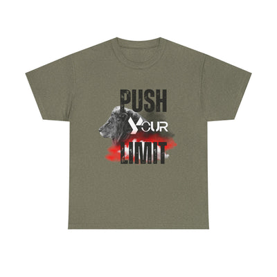 Motivational Unisex Heavy Cotton Tee - "Push Your Limit"