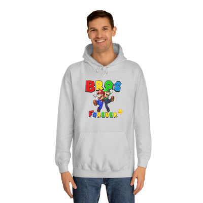 Super Bros College Hoodie, Unisex Gaming Hoodie