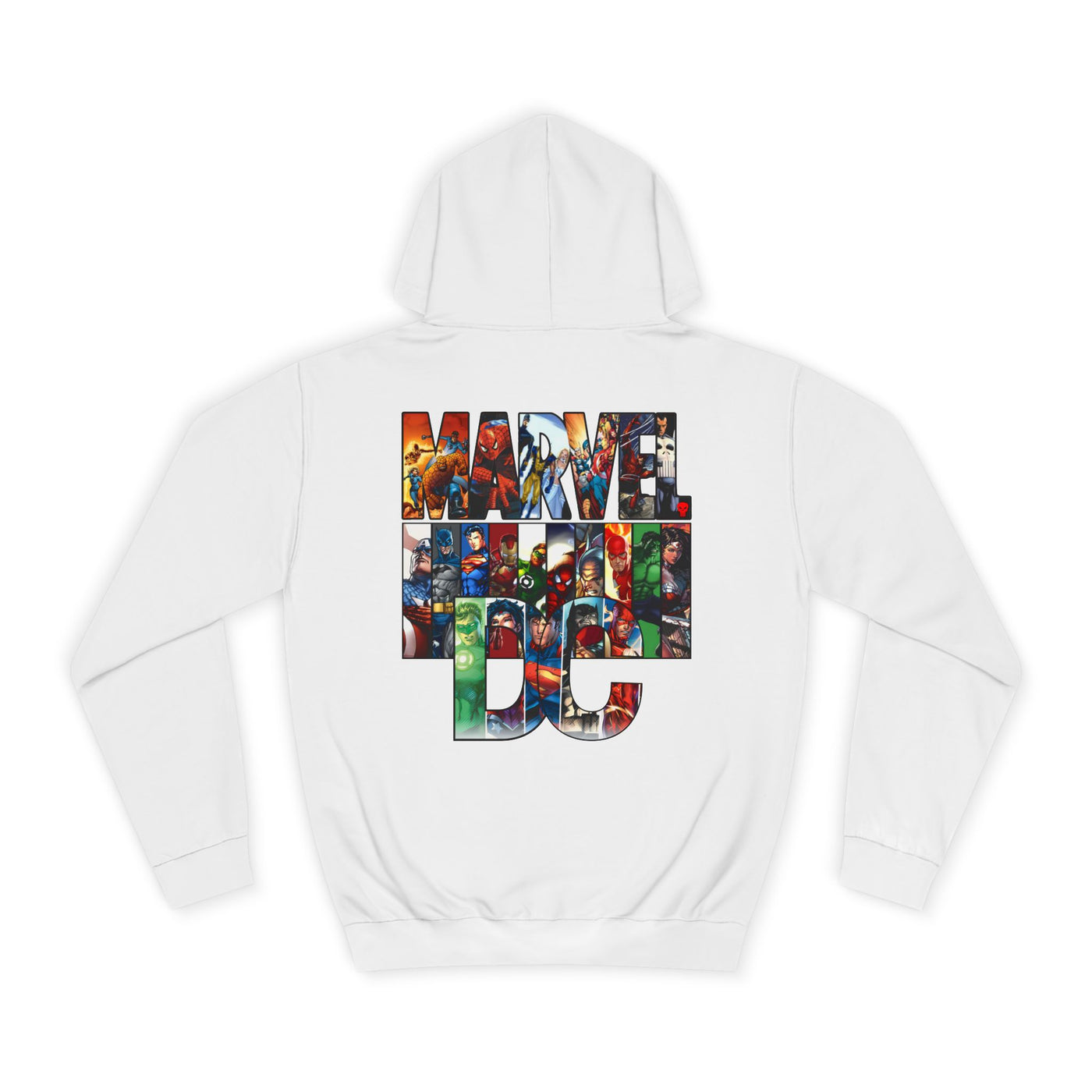 Superhero Graphic Hoodie, Unisex College Sweatshirt, Marvel DC Fans Apparel, Comic Book Lover Gift, Fun Cosplay Outfit