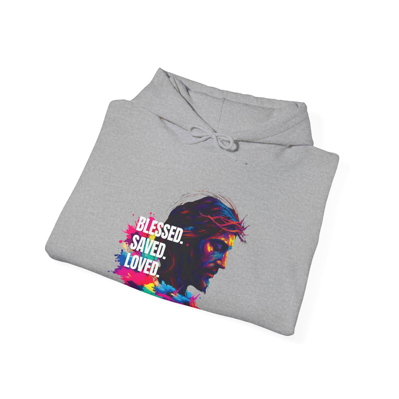 Jesus bunt - Blessed- saved- loved