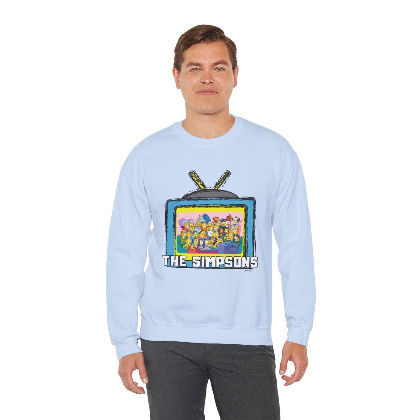The Simpsons Unisex Heavy Cotton Sweatshirt