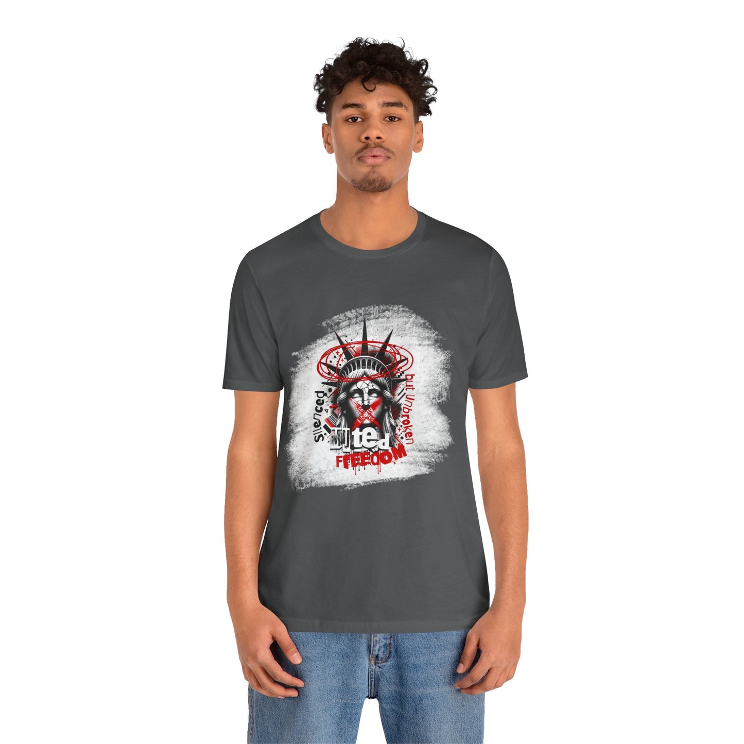 Freedom-Themed Unisex T-Shirt, Statue of Liberty - Freiheitsstatue