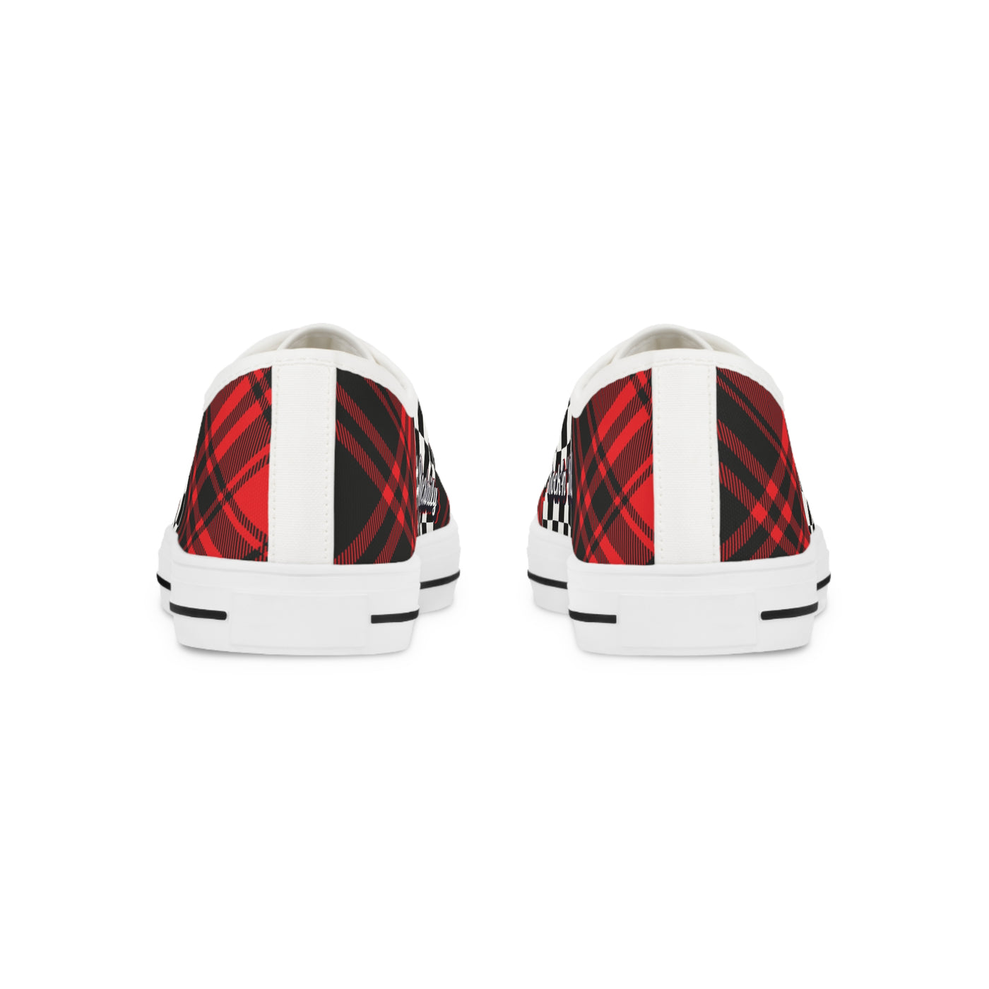 Sneaker with Plaid Design - Rockabilly