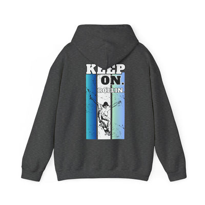Skateboarding Warmup Hoodie - 'Skate Fall Get Up Ride Repeat' Design