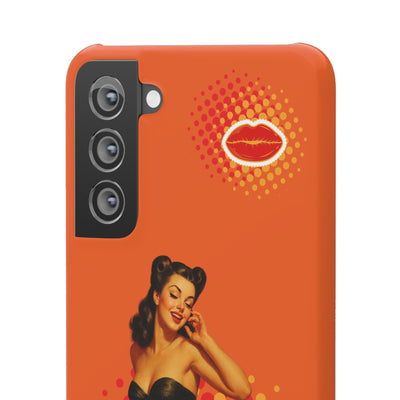 Retro Pin-Up - Handyhülle - Snap Case - Bold 'Wow' Design