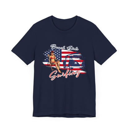 Beach Girls Surfing USA