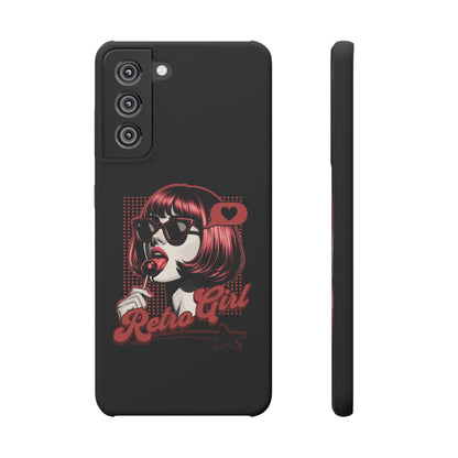 Retro Girl Snap Case Handyhülle