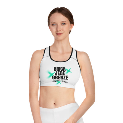 Motivational Sports Bra – "BRICH JEDE GRENZE" – Ideal for Gym & Active Lifestyle