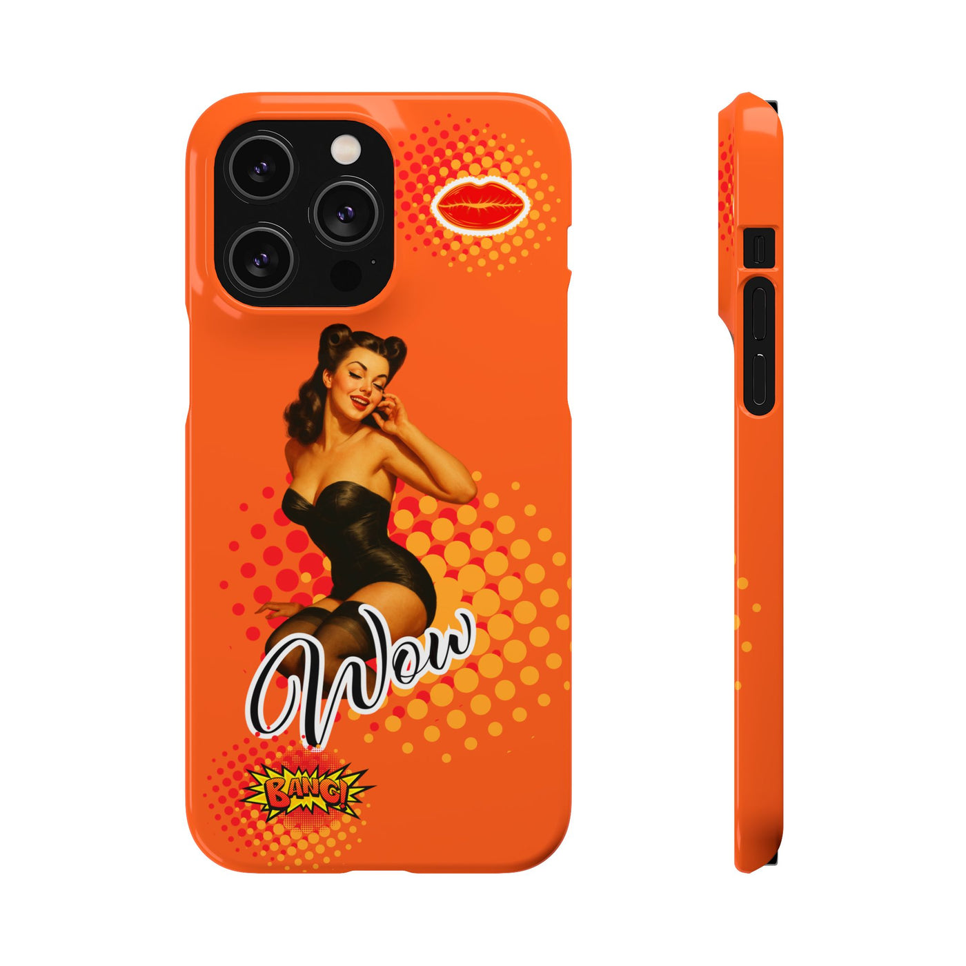 Retro Pin-Up - Handyhülle - Snap Case - Bold 'Wow' Design