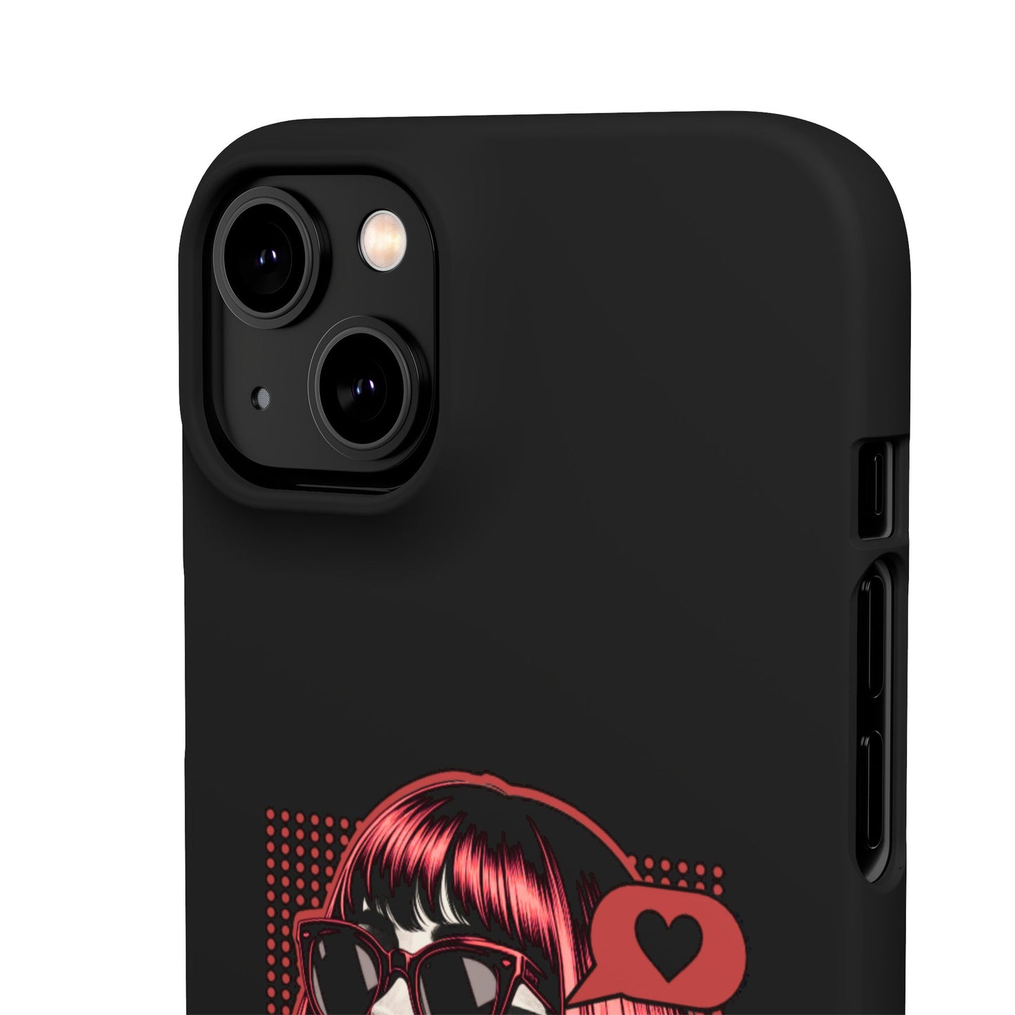 Retro Girl Snap Case Handyhülle
