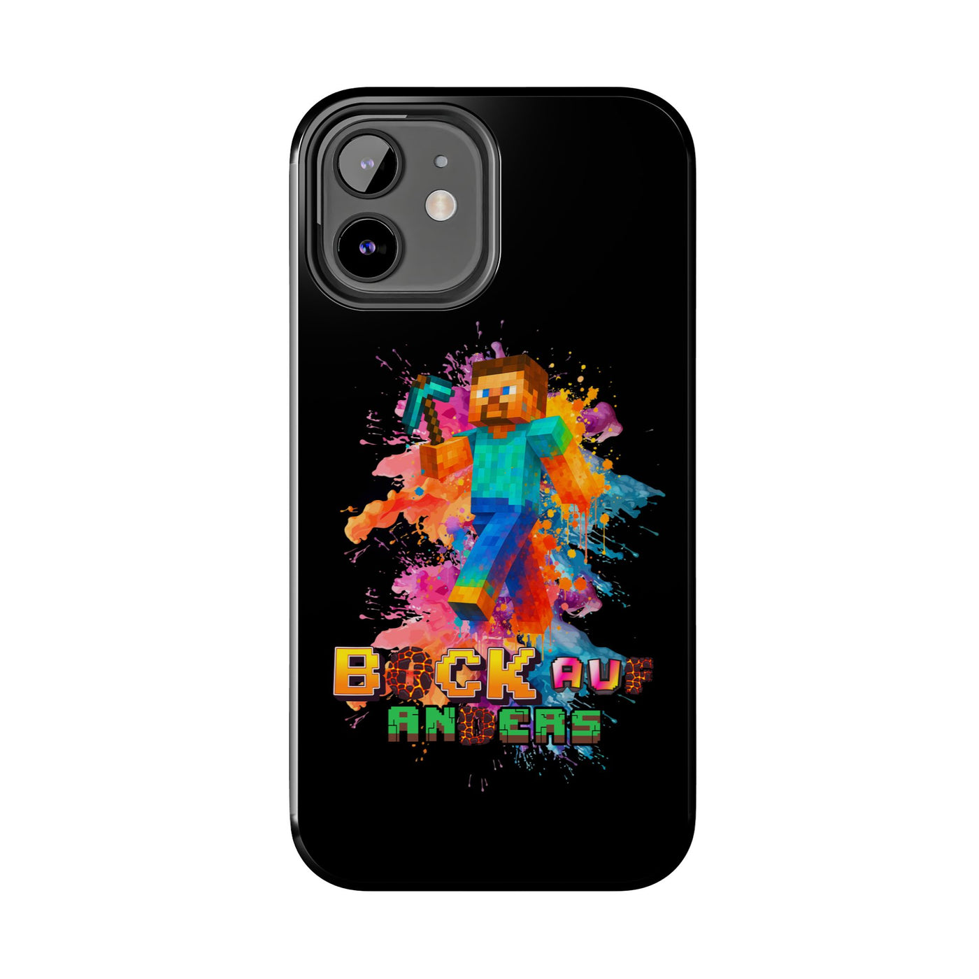 Minecraft Inspired Tough Phone Case - Handyhülle  "Bock auf anders" Colorful Gamer Design