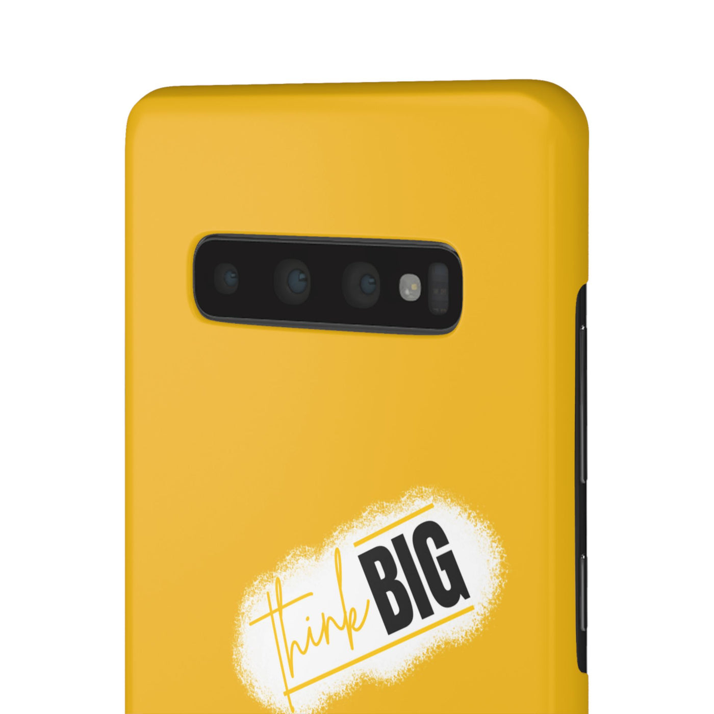 Handyhülle gelbe - Yellow Snap Case - 'Think BIG' for Motivated Individuals