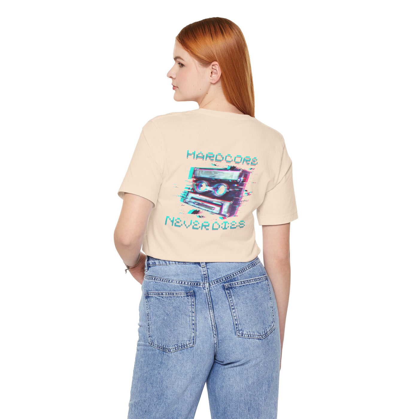Techno - Hardcore Never Dies - Retro Graphic Tee, 90s Aesthetic Shirt unisex