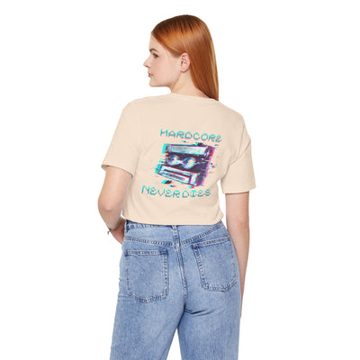Techno - Hardcore Never Dies - Retro Graphic Tee, 90s Aesthetic Shirt unisex