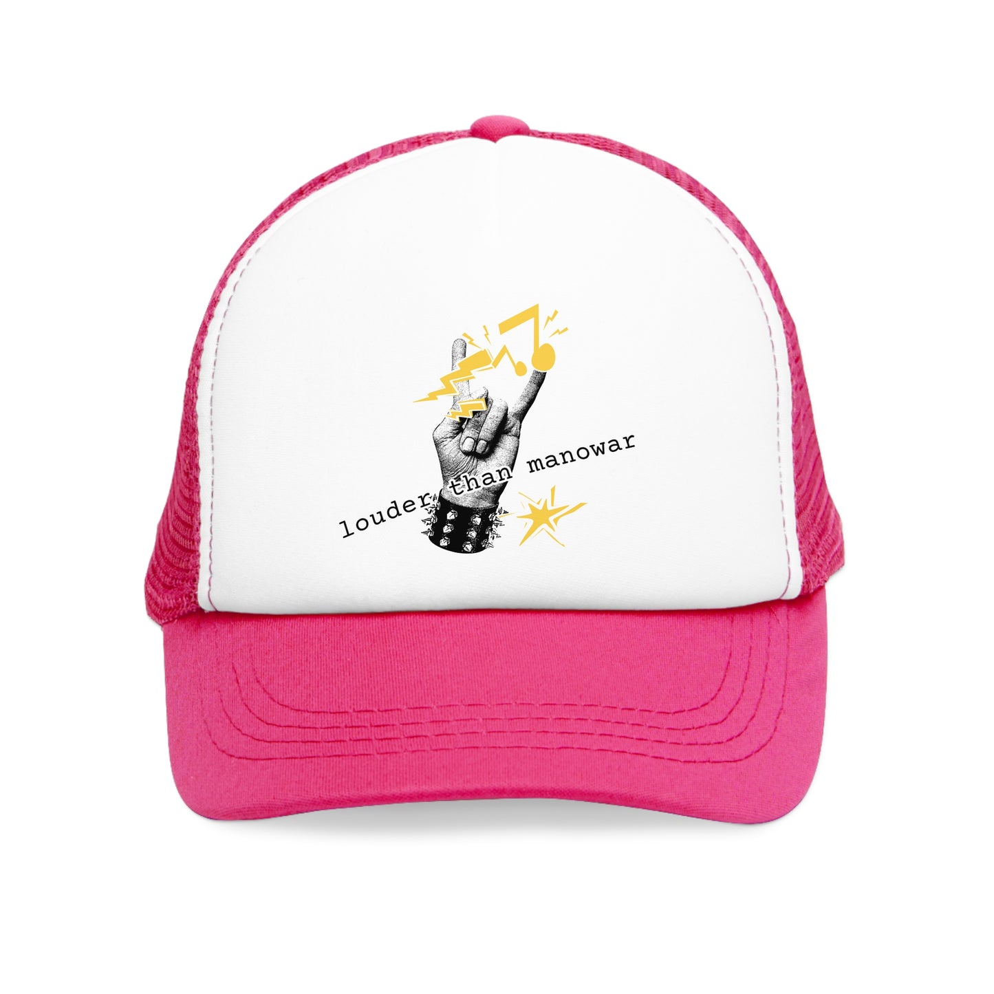Punk Mesh Cap "louder than manowar"
