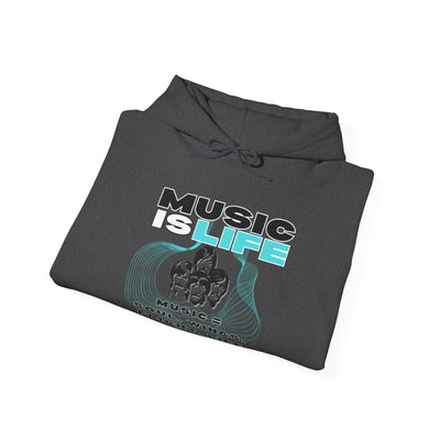 Music is Life Hoodie - Unisex Heavy Blend™ Sweatshirt