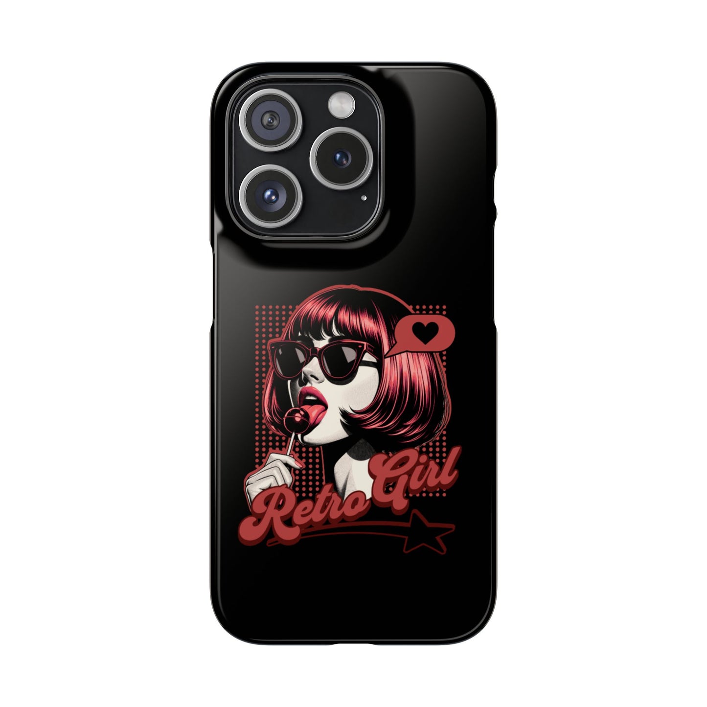 Retro Girl Snap Case Handyhülle
