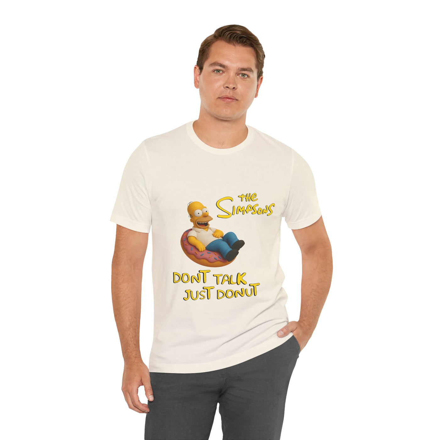 The Simpsons Donut Lover Tee - Funny Graphic T-Shirt -unisex