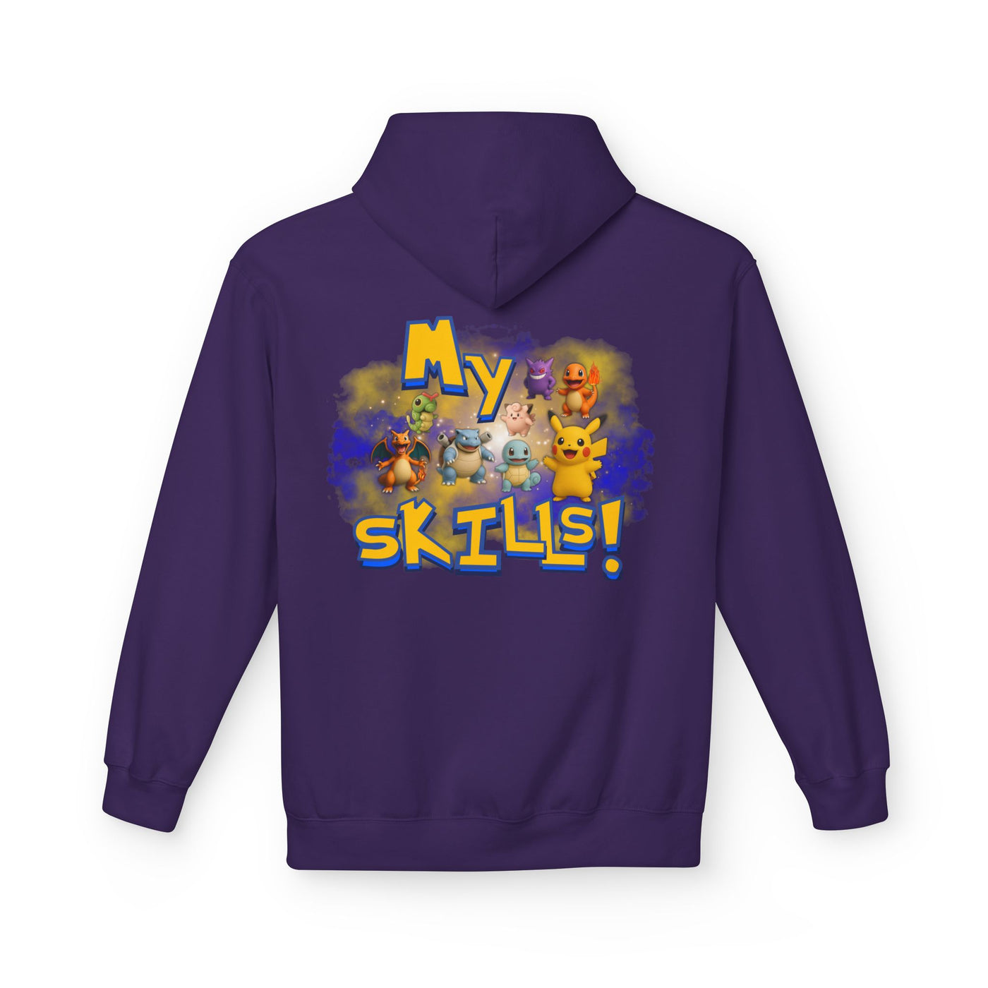 Pokemon Skills Hoodie, Unisex Pokemon Sweatshirt, Cute Hoodie