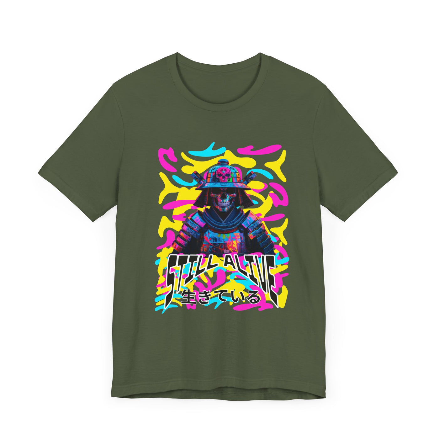 Samurai Still alive Shirt - mit Japanischer Schrift