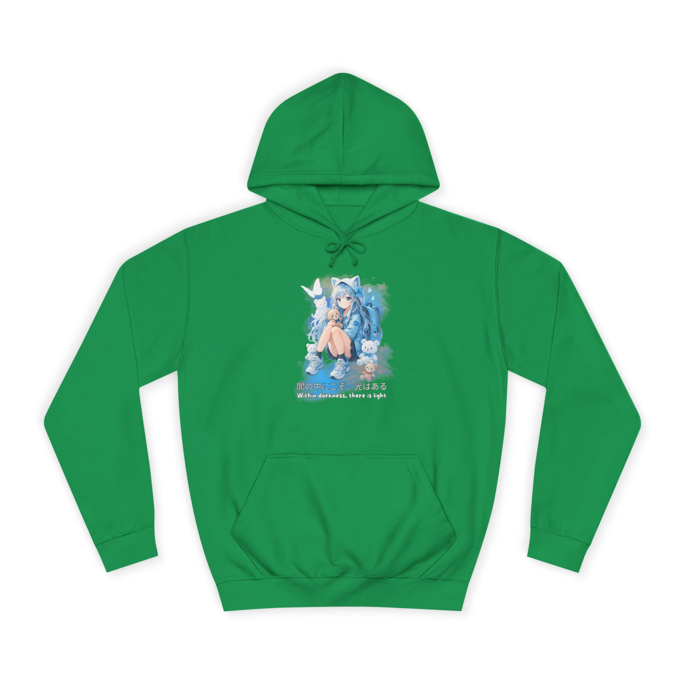 Hoodie, Anime Sweatshirt "Within darkness there is a light"