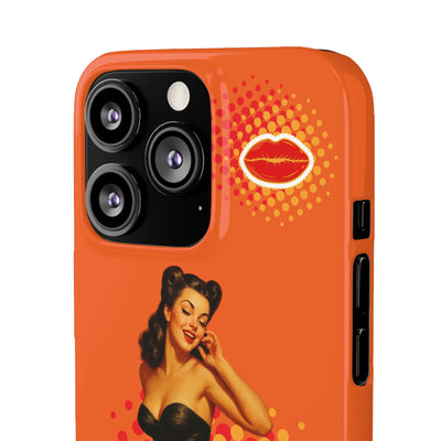 Retro Pin-Up - Handyhülle - Snap Case - Bold 'Wow' Design