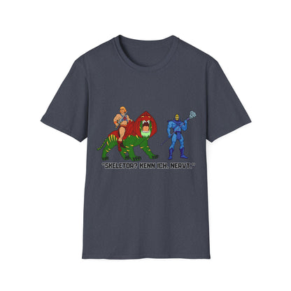 He-Man Retro Graphic Tee, Unisex Softstyle Shirt for Fans, Vintage Cartoon Apparel, Gift for Geeks, Nostalgic T-Shirt