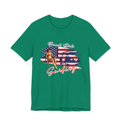 Beach Girls Surfing USA