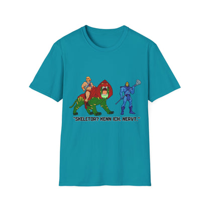 He-Man Retro Graphic Tee, Unisex Softstyle Shirt for Fans, Vintage Cartoon Apparel, Gift for Geeks, Nostalgic T-Shirt