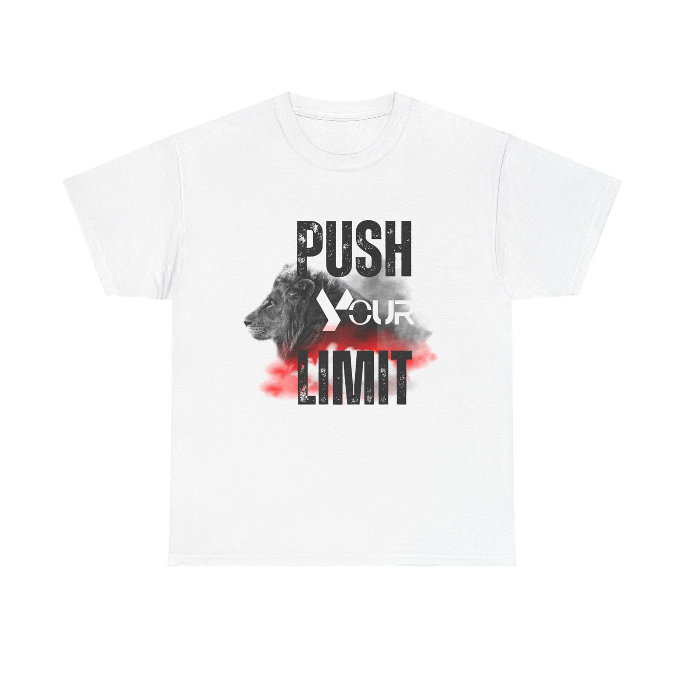 Motivational Unisex Heavy Cotton Tee - "Push Your Limit"