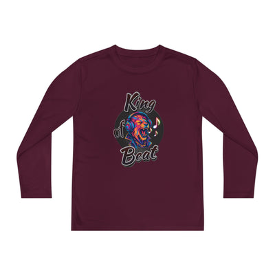 King of Beat Youth Long Sleeve Tee - Perfect for Young Musicians! 
