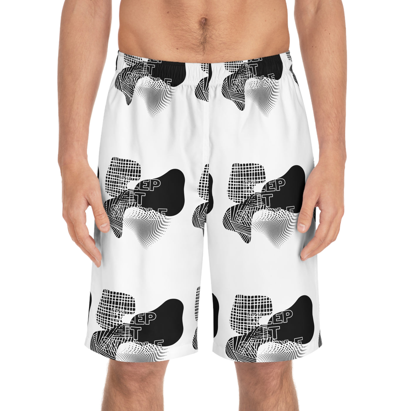 Stylish Men's Board Shorts for Summer, Surfing, Beachwear, Swimwear, Vacation Essentials, Graphic Design Apparel