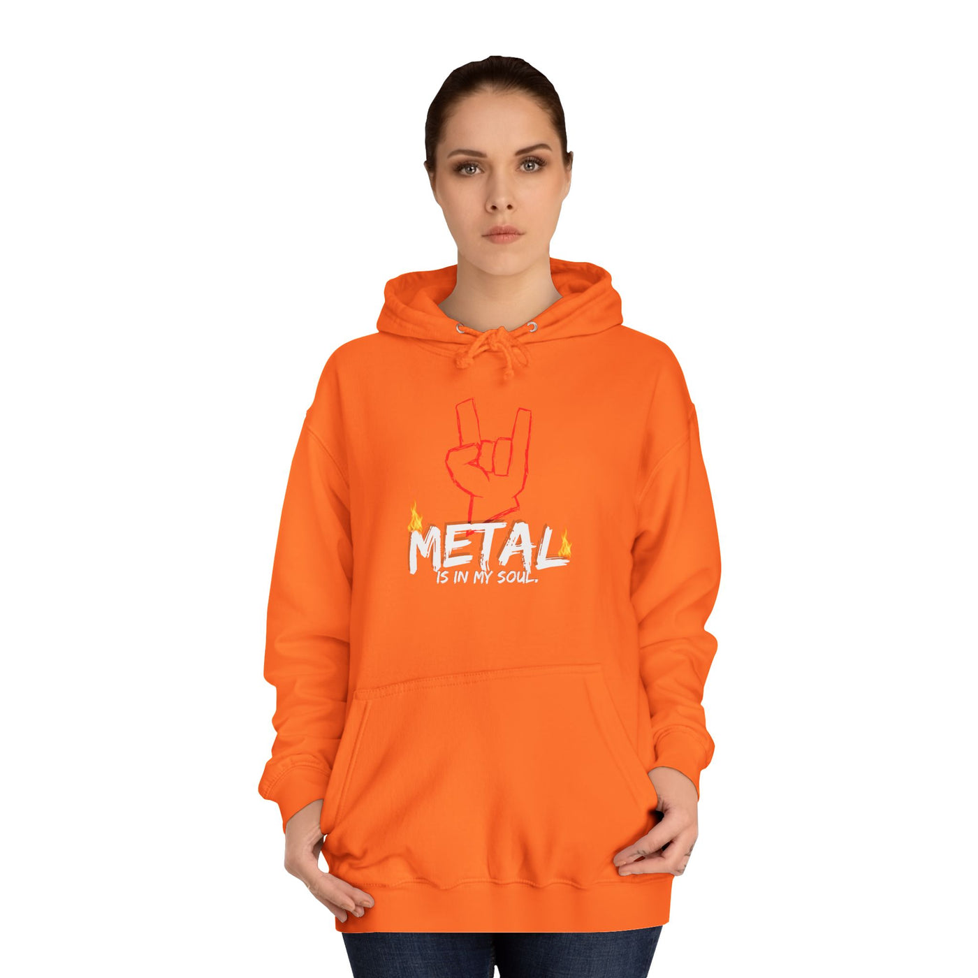 "Metal" Music Unisex College Hoodie