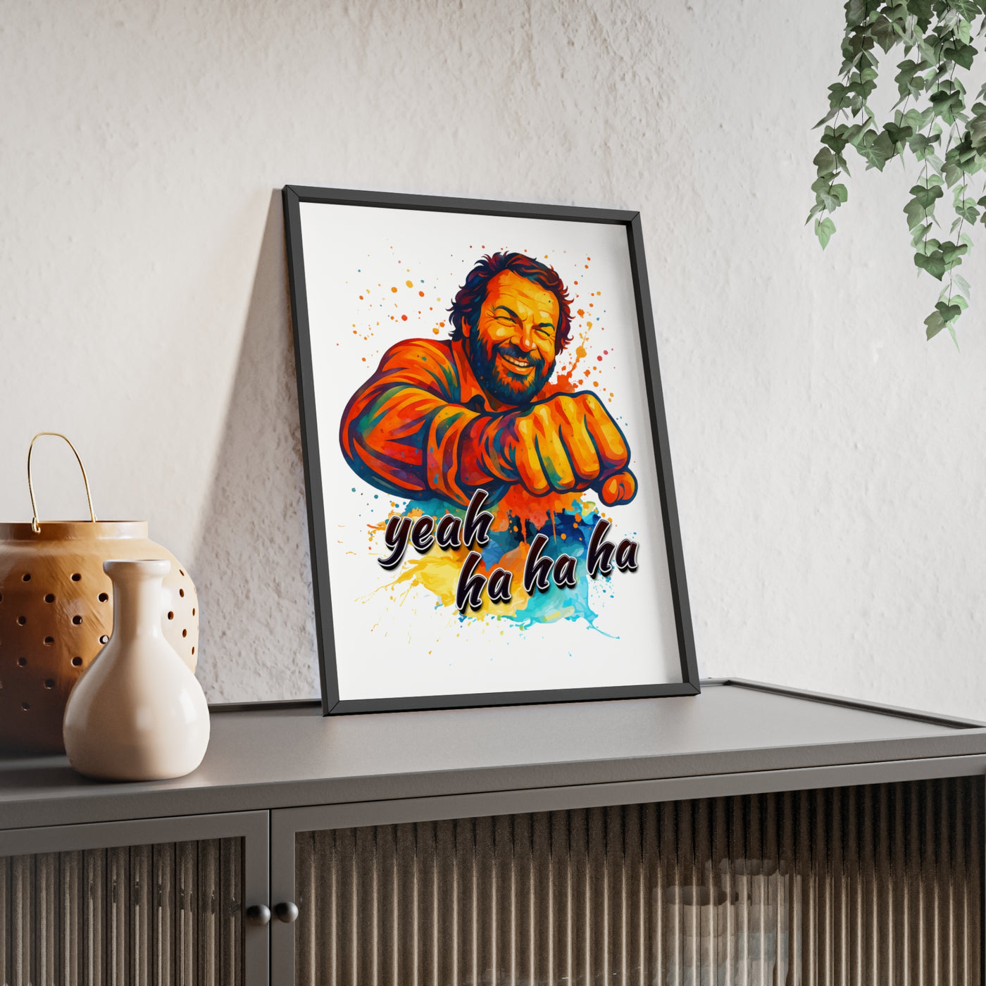 Funny Motivational Poster with Bud Spencer – 'Yeah Ha Ha Ha' 