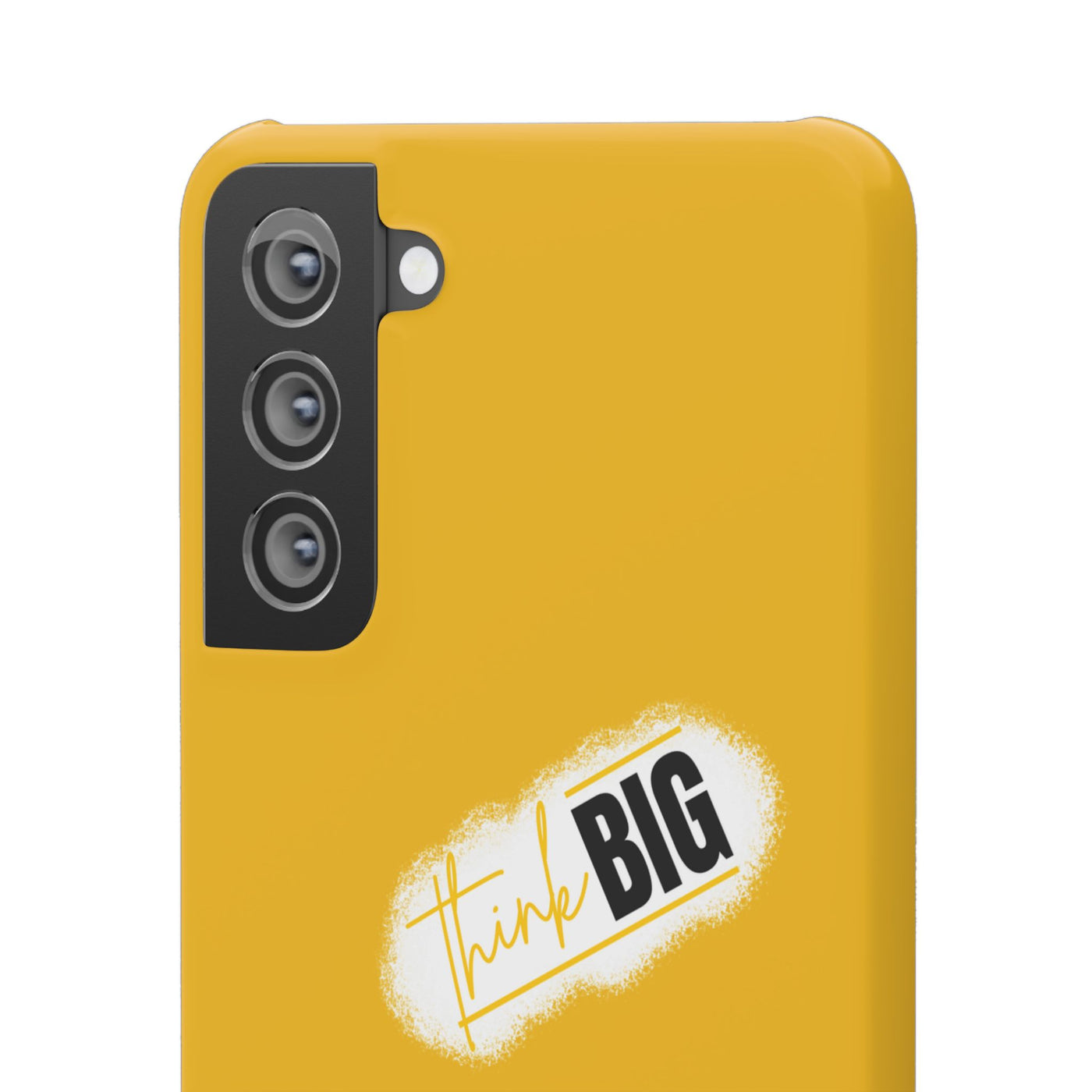 Handyhülle gelbe - Yellow Snap Case - 'Think BIG' for Motivated Individuals