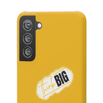 Handyhülle gelbe - Yellow Snap Case - 'Think BIG' for Motivated Individuals