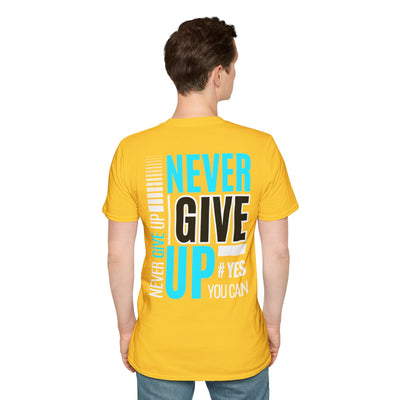 Unisex T-Shirt - Quit talking and start doing - Never give up...