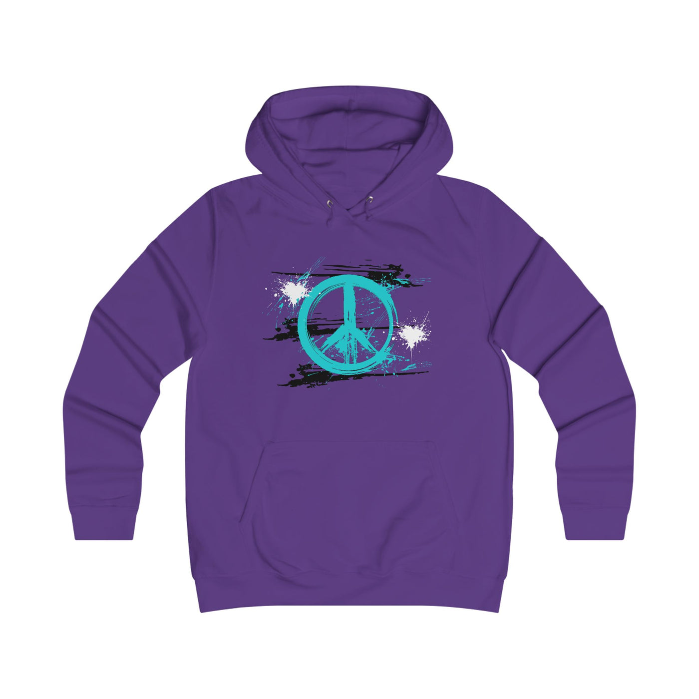 Peaceful Vibes College Hoodie, Trendy College Apparel, Gift for Students, Casual Wear, Inspirational Graphic Hoodie, Peace Symbol Fashion