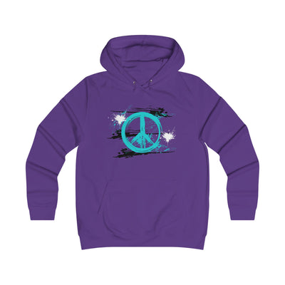 Peaceful Vibes College Hoodie, Trendy College Apparel, Gift for Students, Casual Wear, Inspirational Graphic Hoodie, Peace Symbol Fashion