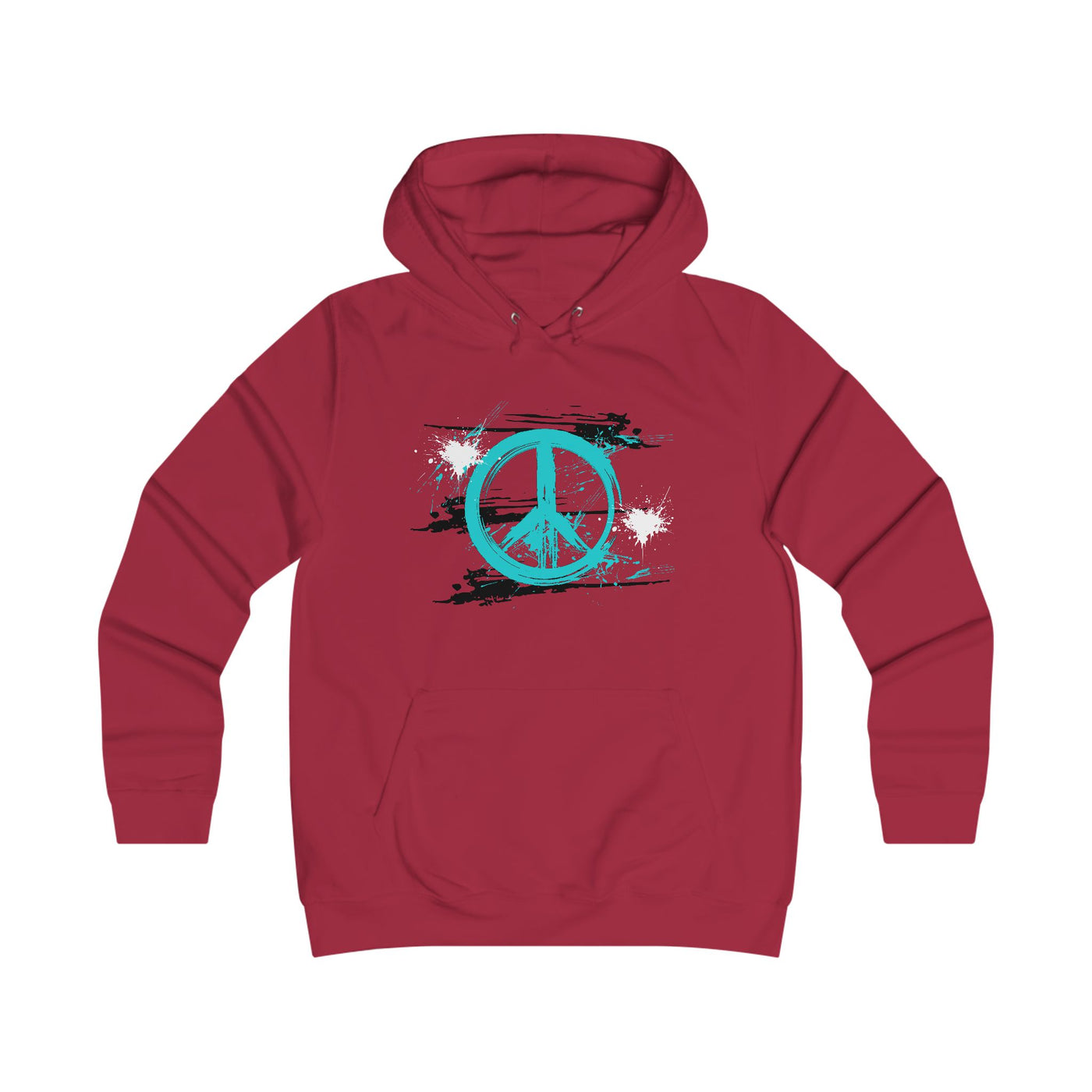 Peaceful Vibes College Hoodie, Trendy College Apparel, Gift for Students, Casual Wear, Inspirational Graphic Hoodie, Peace Symbol Fashion