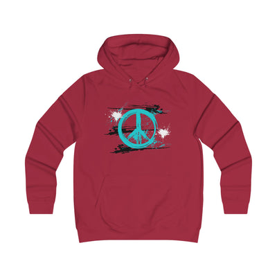 Peaceful Vibes College Hoodie, Trendy College Apparel, Gift for Students, Casual Wear, Inspirational Graphic Hoodie, Peace Symbol Fashion