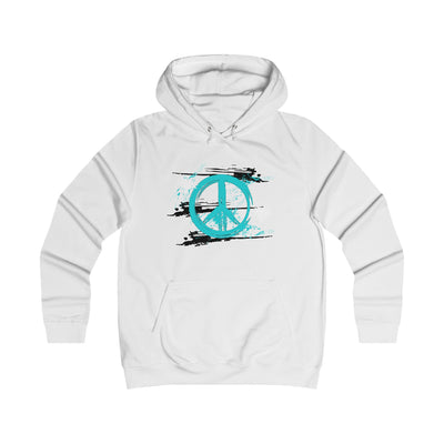 Peaceful Vibes College Hoodie, Trendy College Apparel, Gift for Students, Casual Wear, Inspirational Graphic Hoodie, Peace Symbol Fashion