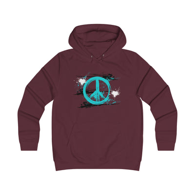 Peaceful Vibes College Hoodie, Trendy College Apparel, Gift for Students, Casual Wear, Inspirational Graphic Hoodie, Peace Symbol Fashion