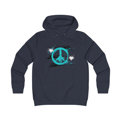 Peaceful Vibes College Hoodie, Trendy College Apparel, Gift for Students, Casual Wear, Inspirational Graphic Hoodie, Peace Symbol Fashion